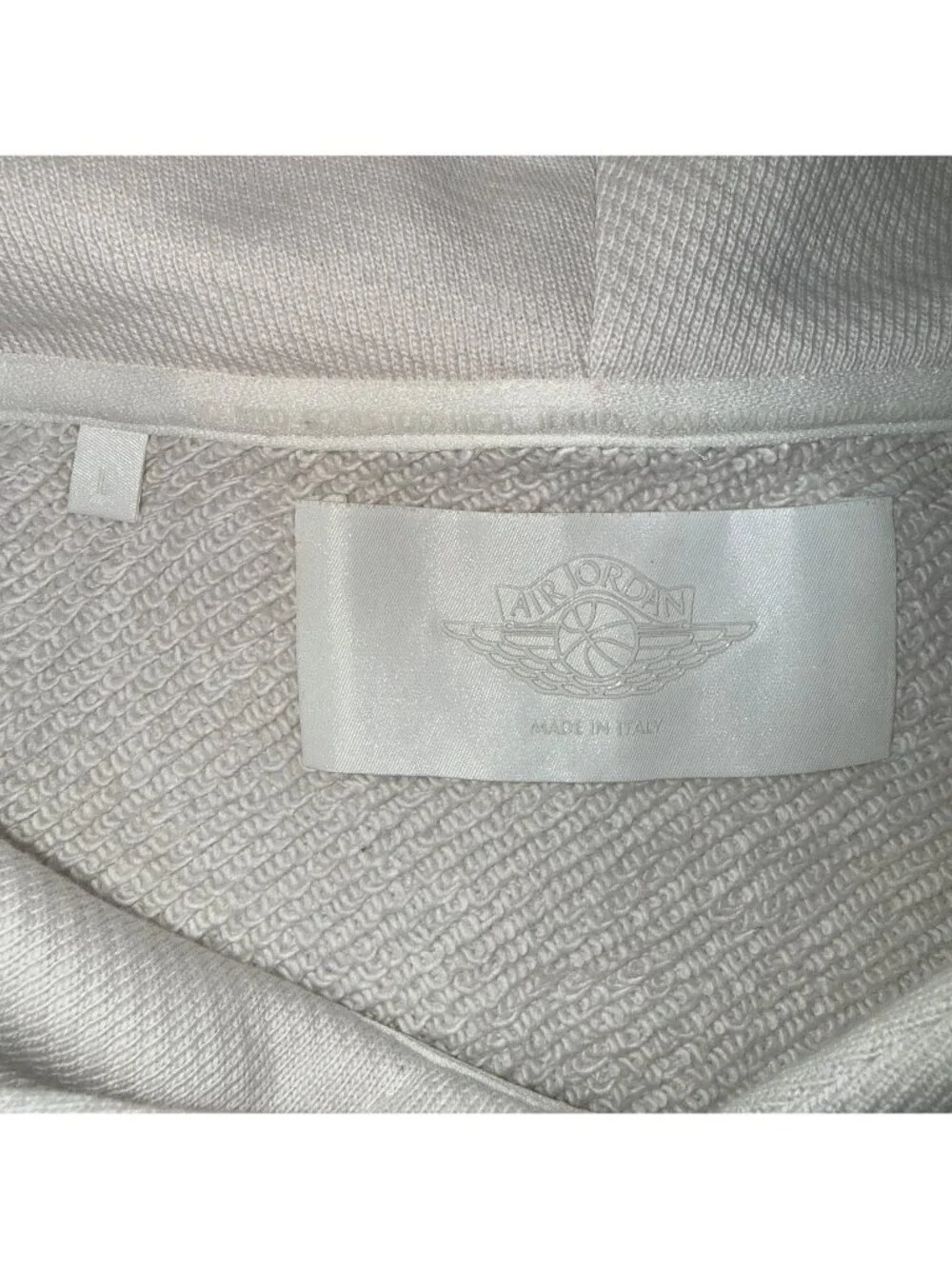 Air Jordan Hoodie Men Large Off White Wings Luxury Collection Made In Italy Nike